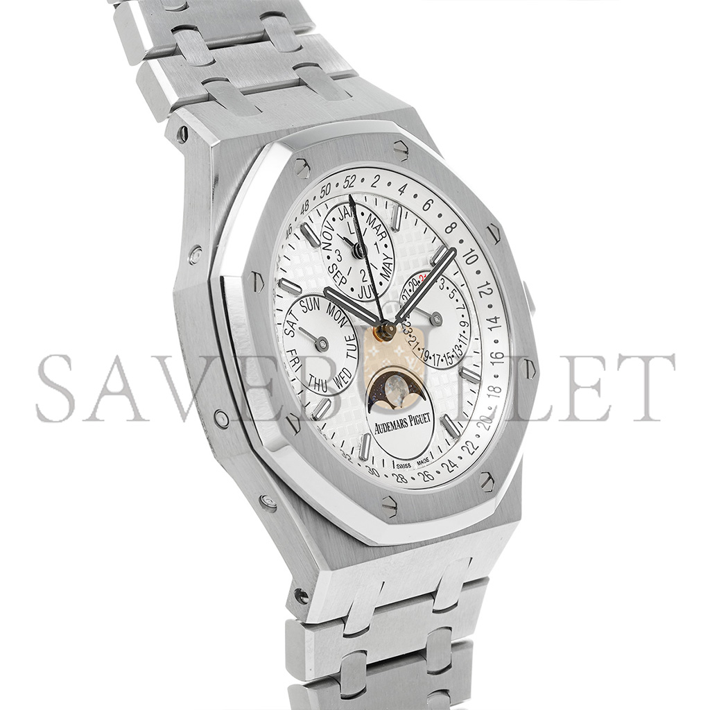 AUDEMARS PIGUET ROYAL OAK PERPETUAL CALENDAR STEEL WHITE DIAL 41MM WATCH 26574ST.OO.1220ST.01